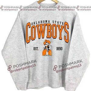 1890 NCAA Oklahoma State Cowboys Oklahoma State University sweatshirt shirt grey